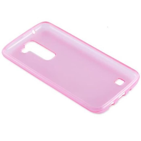 LG K7 2016 fodral - CADORABO - AIR design - Transparent ljus rosa - Mjuk silikon TPU Gel - Anti Shock Klart ljusrosa