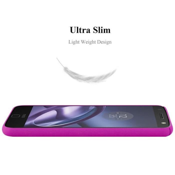 Coque - CADORABO - Motorola MOTO Z - Hård Skydd - Mat Design - Färg Rosa Rosa