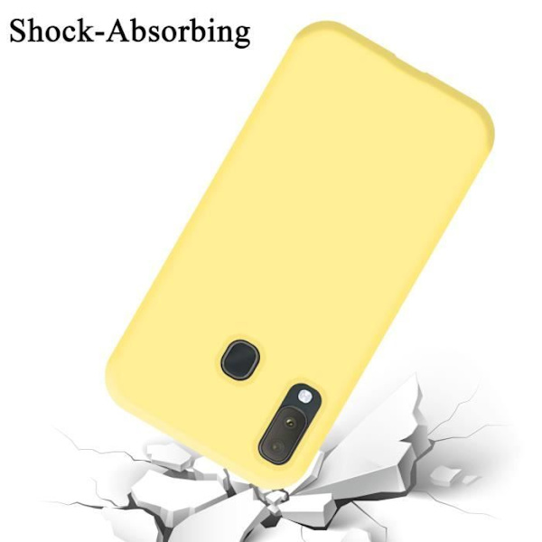 Coque - CADORABO - Samsung Galaxy A10e / A20e - Silikon TPU - Gul - Chockskydd Gul
