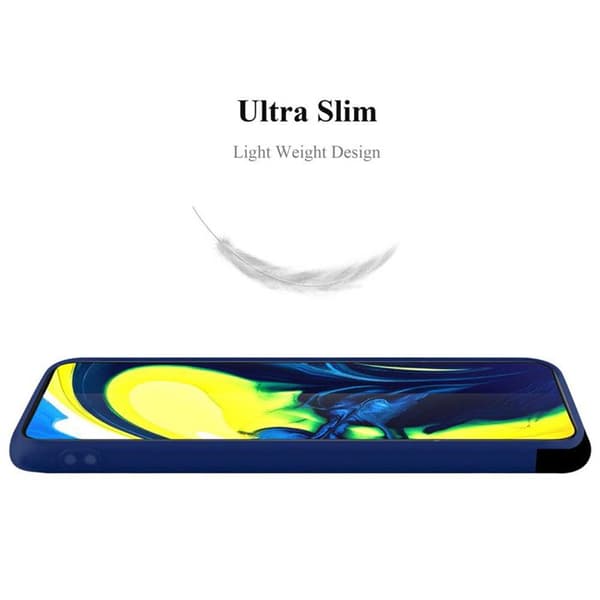 Skyddsfodral för Samsung Galaxy A80 / A90 4G CANDY MÖRKBLOMMA Stötskydd Silikon Blå