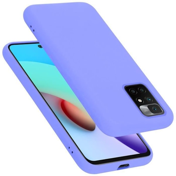 Coque - CADORABO - Xiaomi RedMi 10 - LIQUID LIGHT PURPLE - Silikon TPU - Stöttålig skydd VÄTSKA LJUSLILA