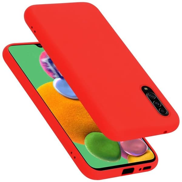 Skyddande stötsäker skal för Samsung Galaxy A90 5G i LIQUID RED Röd