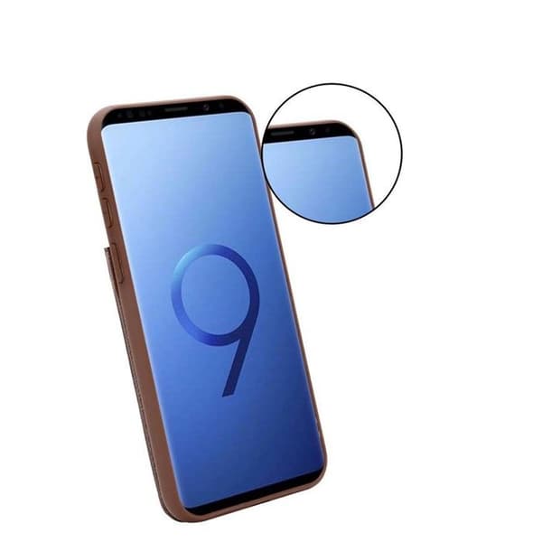Skal för Samsung Galaxy S9 i BRUN EK brun