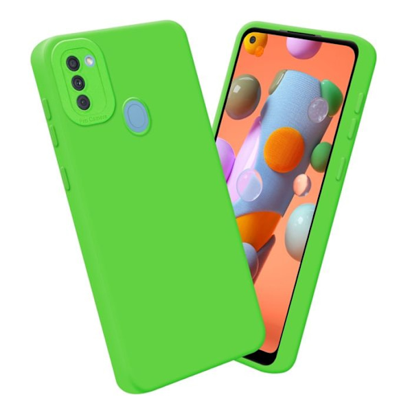 Fodral för Samsung Galaxy A11 / M11 i FLUID GREEN Fodralskydd i flexibelt TPU silikonskydd Grön