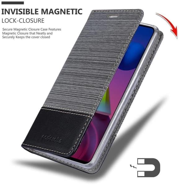 Skyddsfodral för Samsung Galaxy M51 i GRÅSVART Stötskyddande Etui Grå