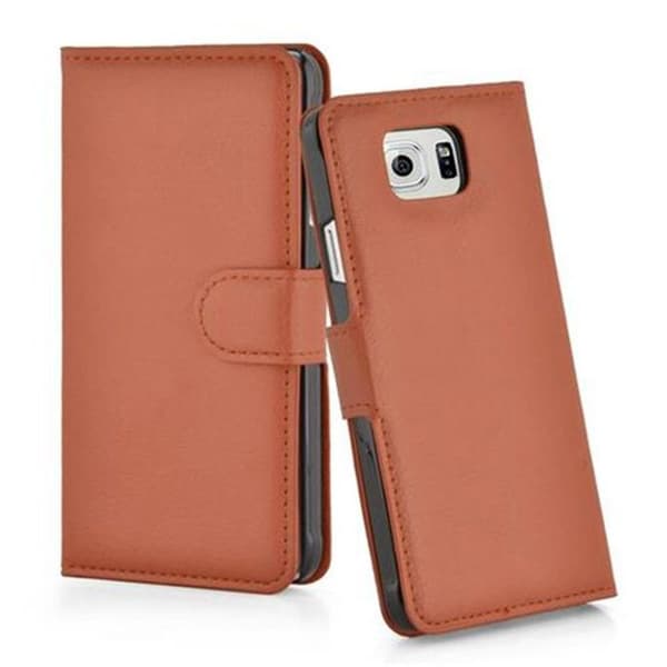 Etui för Samsung Galaxy S6 i NÖTBRUN
