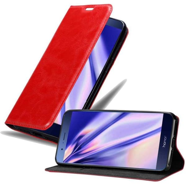 Fodral för Honor V9 Flip-skal i ÄPPLE RÖD Plånboksfodral Skydd