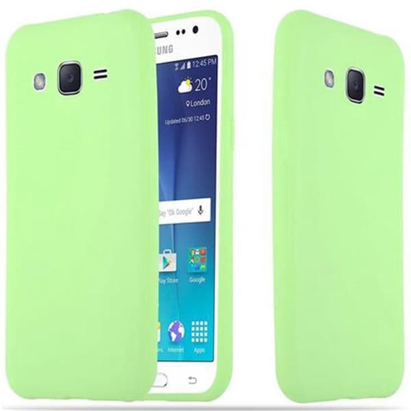 Skyddsfodral för Samsung Galaxy J2 2015 CANDY GRÖN PASTELL Stötskydd Silikon Grön