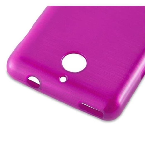 Coque Sony Xperia E1 (1.SIM) ROSA VIF Cadorabo DESIGN BURST Housse TPU Silikon Skydd Etui Fodral Ultra Slim Bumper