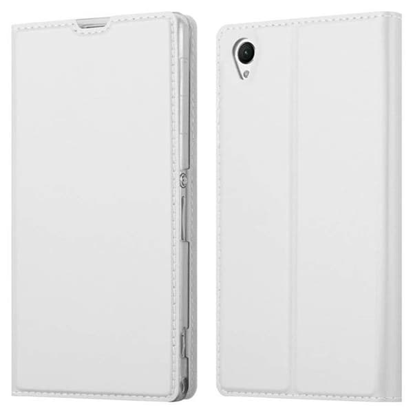 Flip-fodral för Sony Xperia Z1 Plånbok i KLASSISK SILVER Stötsäker Grå