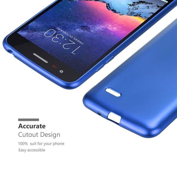 Skyddsfodral för LG K8 2017 Skyddsfodral i MATTE METALLBLÅ Design Blå