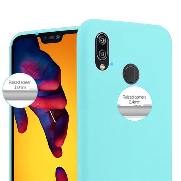Skyddsfodral för Huawei P20 LITE 2018 / NOVA 3E CANDY BLÅ Stötabsorberande Silikon Blå