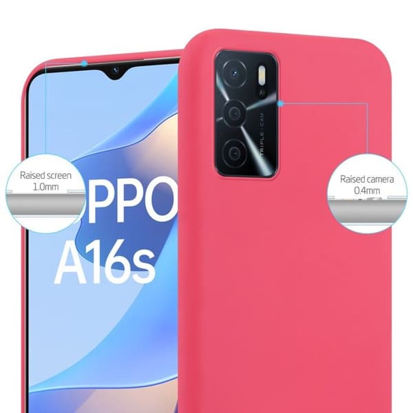 Skyddsfodral för Oppo A16s / A54s CANDY RÖD Stötsäker Silikon Röd