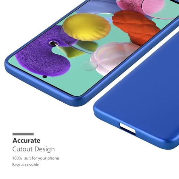 Skyddsfodral för Samsung Galaxy A71 4G Skyddsfodral i MATTE METALLBLÅ Design Blå