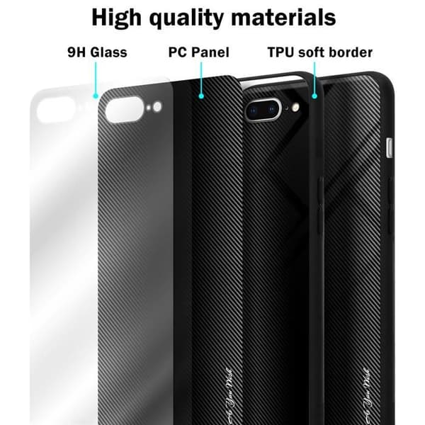 Skal för iPhone 7 PLUS / 7S PLUS / 8 PLUS OPAL SVART Stötabsorberande skydd Svart