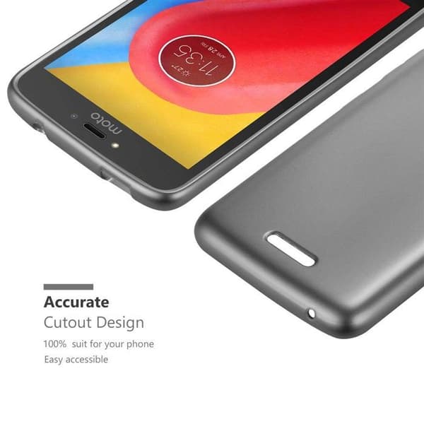 Skyddsfodral för Motorola MOTO C Skyddsfodral i MATTE DESIGN i METALLIC GRÅ Grå