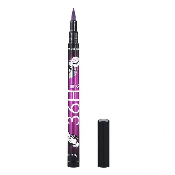Precision Smudgeproof Eyeliner Definer Flytande Eyeliner Penna Lila Lila