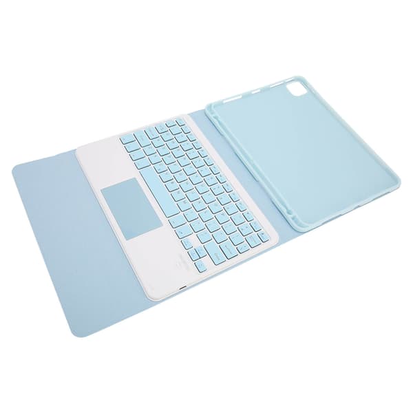 [RM] Keyboard with Touchpad, Magnetic Auto Sleep Function, Stand, Pen Holder, Wireless Keyboard for IOS Tablet Pro 11 inch Air 4 5 Blue