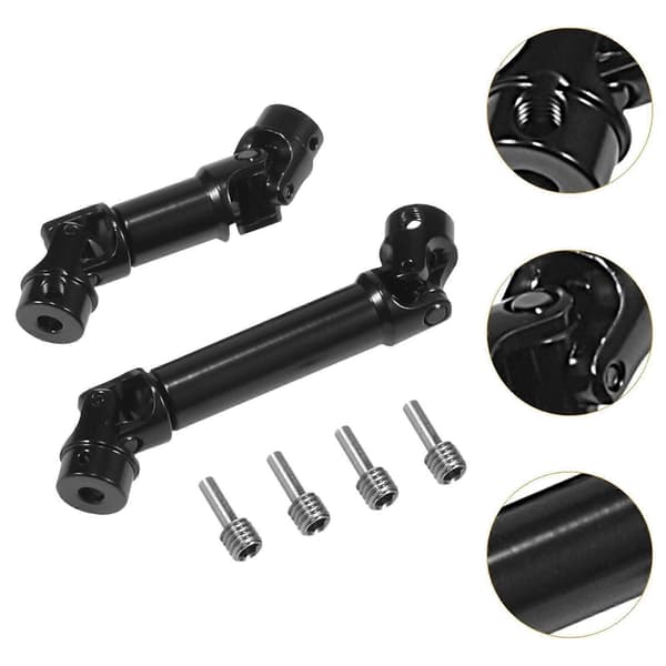 [RM]2 stk. 1/18 RC bil drivaksel RC transmissionsaksel til RC køretøjer sølv black Multi