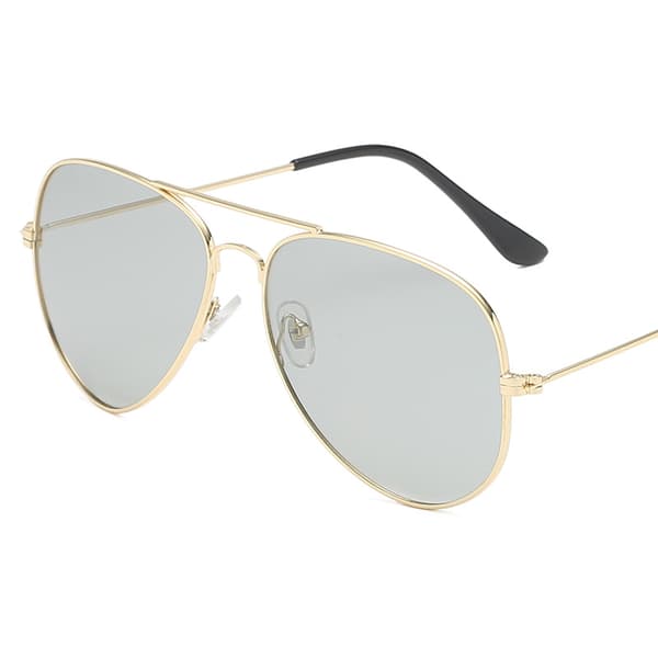 [RM] Photochromic Polarized Sunglasses with Gold Frame Gold 101