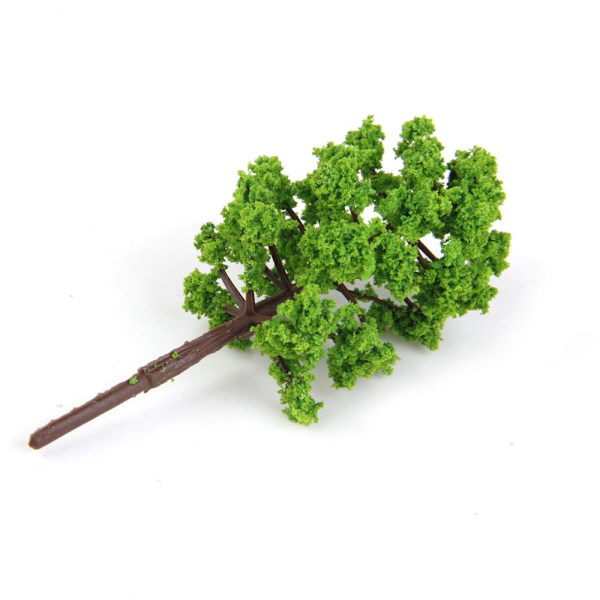 järnvägsleksaksdekor, järnvägsleksakstillbehör, träfigur, konstgjorda växter, landskapsleksakstillbehör