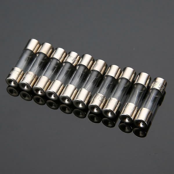Snabbverkande glassäkringssats, snabba säkringar 0,2A - 6A 5x20mm (100st)