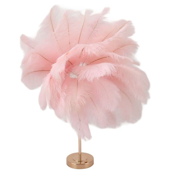 [RM]Romantic USB Powered Feather Table Lamp, 3-Color, Dimmable KLB