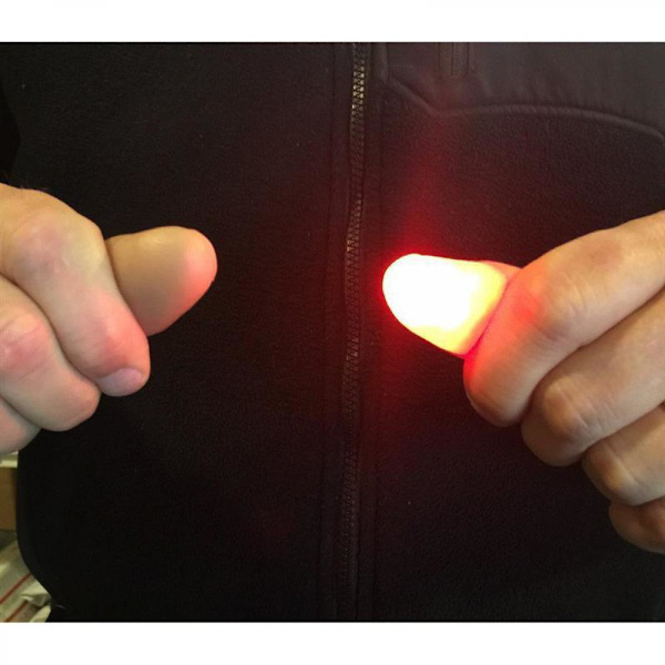 2 st Magiska Lysande Fingrar LED-Tricks Tumrekvisita