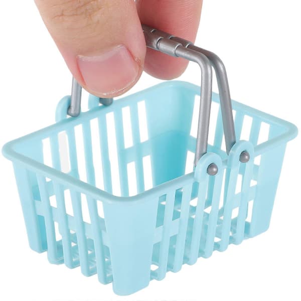 Himmelblå Mini Shoppingkorg Handhållen Korg för Barn 20 st