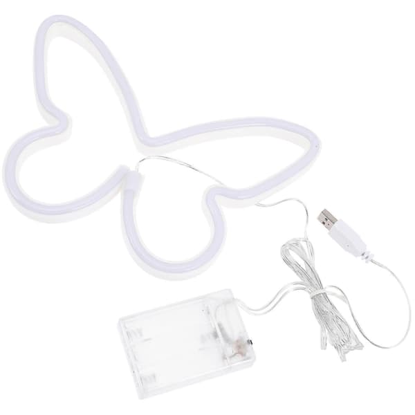[RM]Sommerfugle Neonlys Neonskilte til Dekoration USB Batteri LED Lys