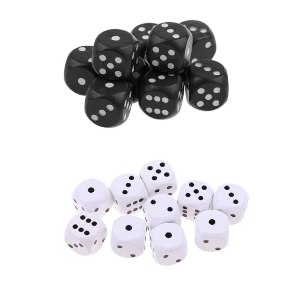 20 st Prickiga D6 Trätärningar för D u0026 D TRPG MTG Brädspel