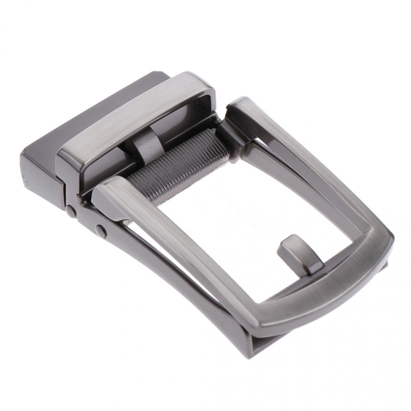 Grått Läder Herr Alloy Bältes Slide Spänne Ersättning Alloy