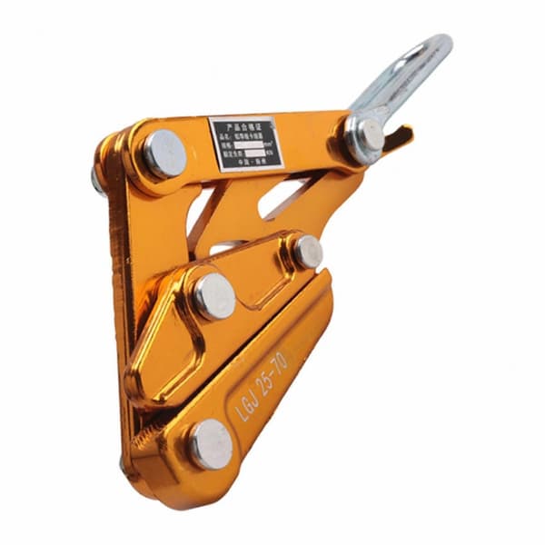 Wire Rope Grip Clamp Tool 25-70mm 10KN til kabelstramning og træk Gold
