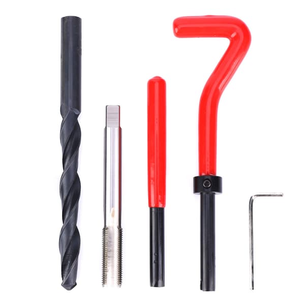 [RM]17pcs M10x1 Stainless Steel Thread Repair Kit Drill Tap Wrench Insert Tool