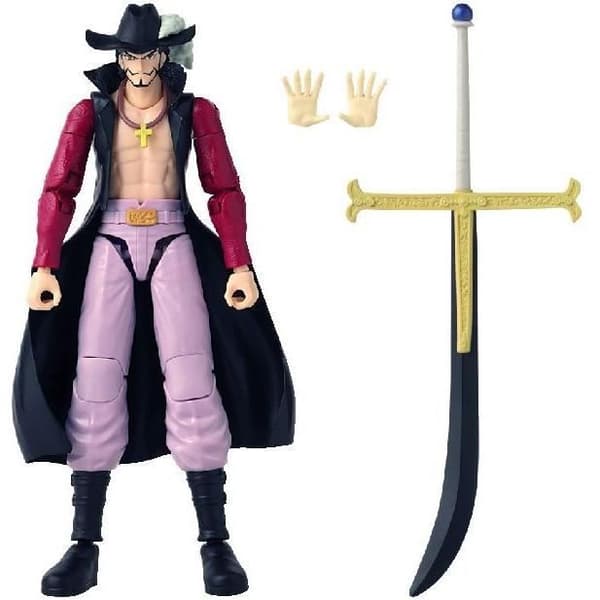 [RM]Animefigur ledad - BANDAI - One Piece - Dracule Mihawk Hawkeye - 17 cm
