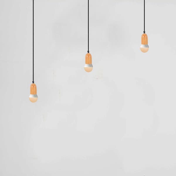 Trelampeholder E27 Sokkelbase for Pendellampe Lysekrone Taklampe