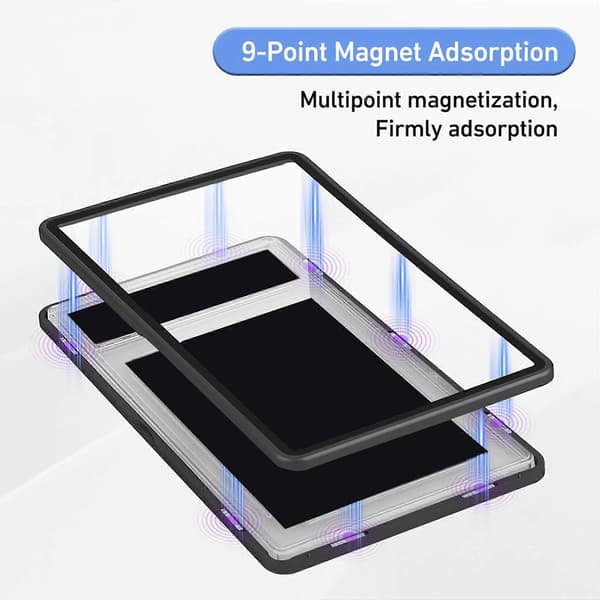 4X Magnetisk Graded Kort Etui, Aluminiumlegering Beskyttelsesplade Display Etui, til 35PT PSA/CGC/CSG Black