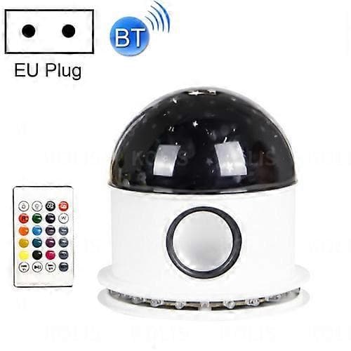 Bluetooth Musik Stjärnhimmel LED Projektionslampa, Fjärrkontroll EU Plug