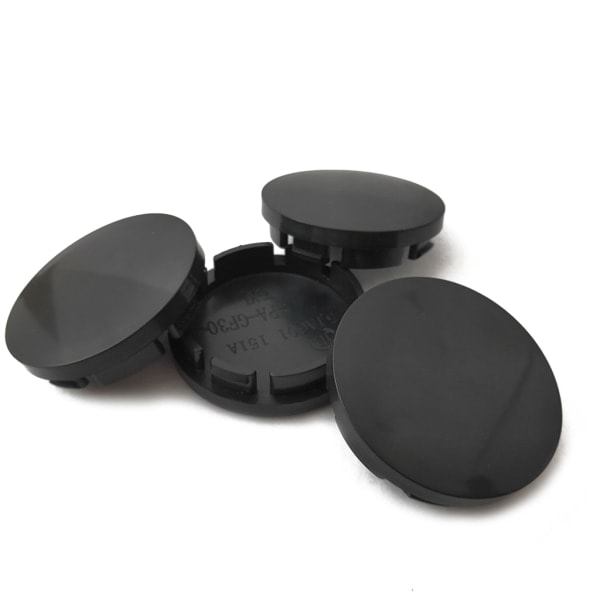 stk/sett Svart/Sølv 56mm Bil Felgkopp Navkapsel ABS Beskyttelse Bil Univer Svart Silver