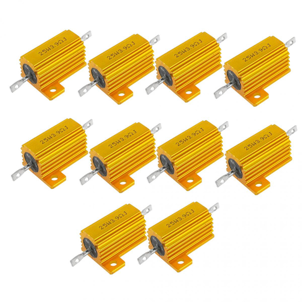 10x 25W Aluminium Trådlindade Effektmotstånd 3.9Ohm Universalverktyg