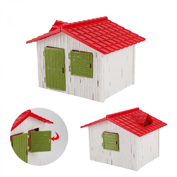 Förtrollat Stuglandskap Mikro Landskap Gård Byggmodell Layout Diorama Stil A