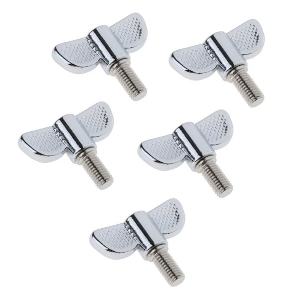 5 Stycken 8mm Vingmutter Cymbalstativ För Övning Scenframträdande M8x15mm