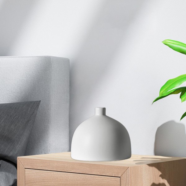 Minimalistisk Keramisk Vas för Torkade Blommor Modern Blomsterarrangemang Vas B Vit