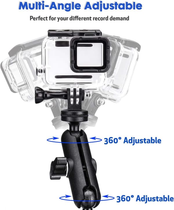 [RM]GoPro Camera Bicycle/Motorcycle Mount, Universal 360 Degree Session