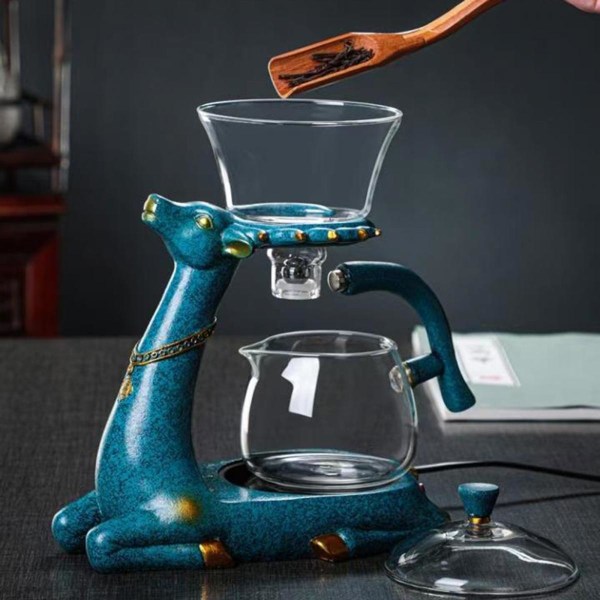 Droppkanna av glas tekanna Värmebeständig tekopp av glas Vattenavledning Dropp tekopp tekanna kaffe tebryggare