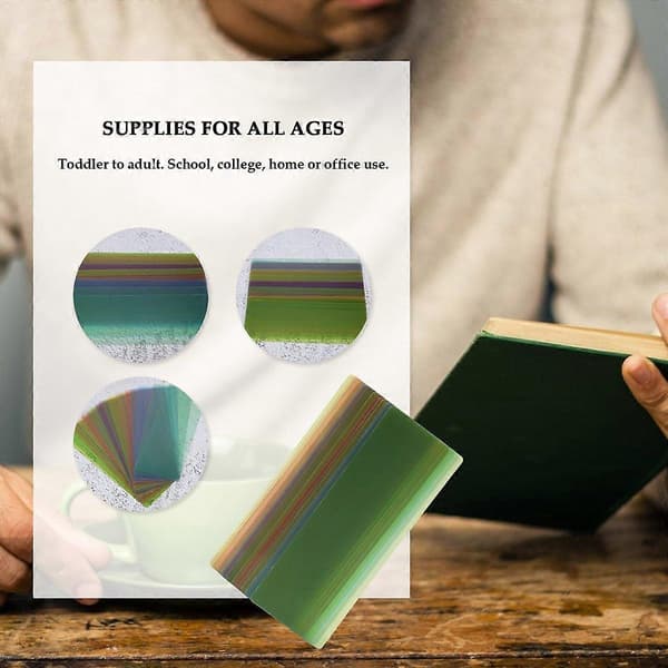 [RM]16 Stykker Guided Reading Highlight Strips Farvede Overlays Bogmærke Læselinealer med Lin