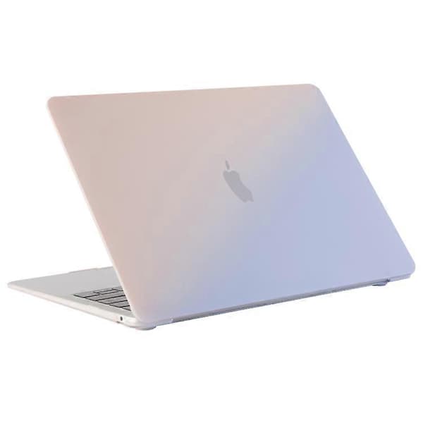 Bärbar dator Regnbågsmönster PC Skyddsfodral för MacBook Pro 14,2 tum A2442 2021 (Gradient Rosa Blå)