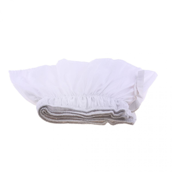 Enfärgad elastisk sängkappa sängkjol 150cmx200cm+38cm vit