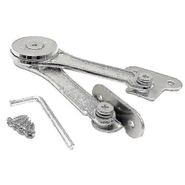 [RM]2pcs Heavy Duty Lid Support Hinges Soft Close Folding Lid Support Hinge Keep Lid Hinge Open For Cabinet