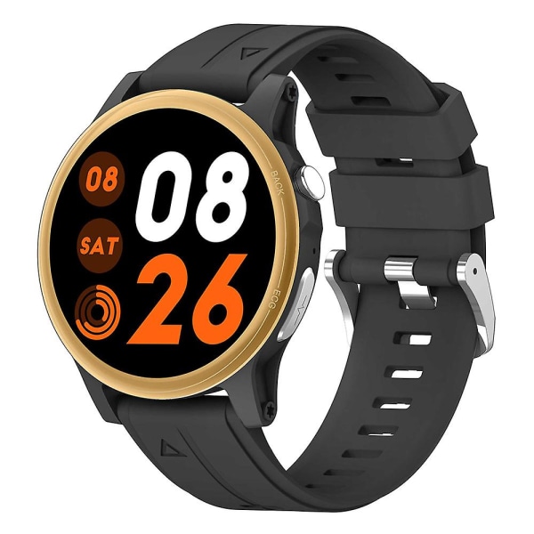 Zl89 1,39" Smart Watch Ecg Puls Blodtrycksmätare Watch Support Al Voice Assistant Black   Gold